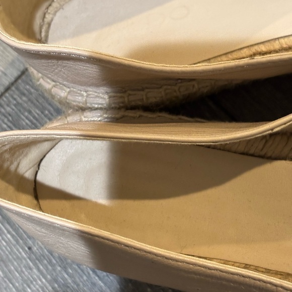 ALDO Cone Leather Black and Cream Women's Espadrille Shoes 6.5 - Picture 4 of 10